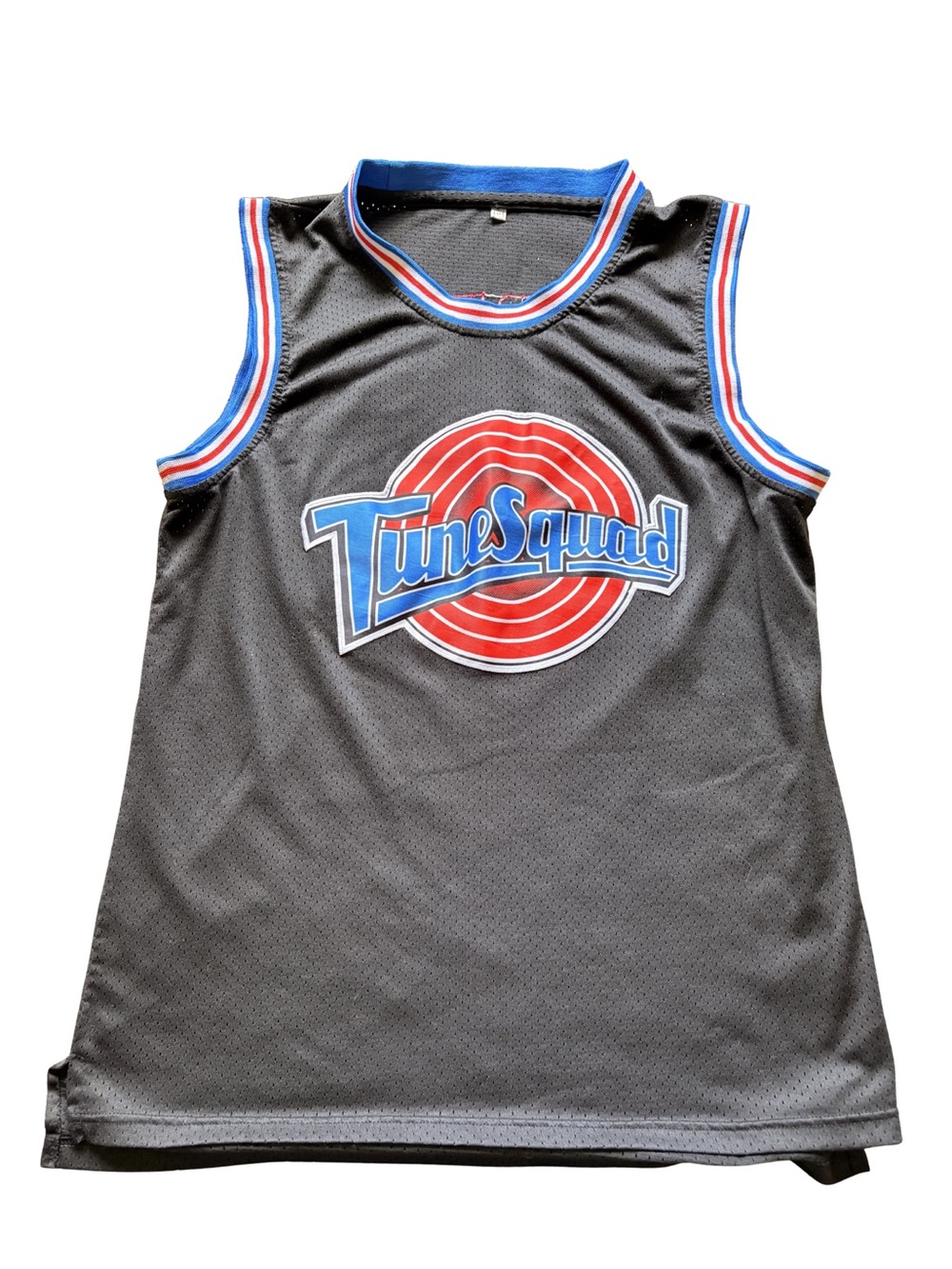 Tune Squad Jordan #23 Basketball Jersey Black Blue Red White Men's Size M